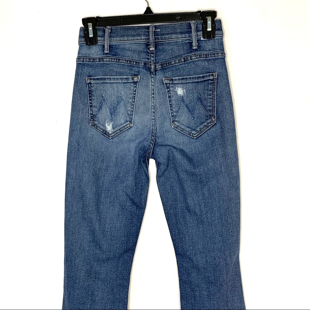 MOTHER Hustler Ankle Fray Distressed Jeans - Picture 9 of 14